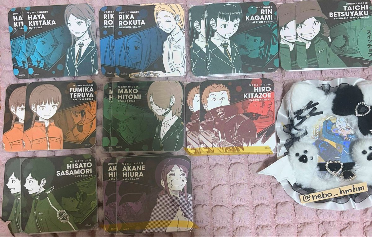 nebo_hmhm's tweet photo. ワールドトリガー ワートリ アートコースター アトコ B級

【 求 】132円(定価)＋送料

【 譲 】画像参照

✩条件6枚目参照
✩2枚〜取引可👩🏻‍💻🎶
✩PayPay(1000円以下の場合)＞ゆうちょ銀行＞メルカリ専用ページ

↓ https://t.co/jGmGb66jLT