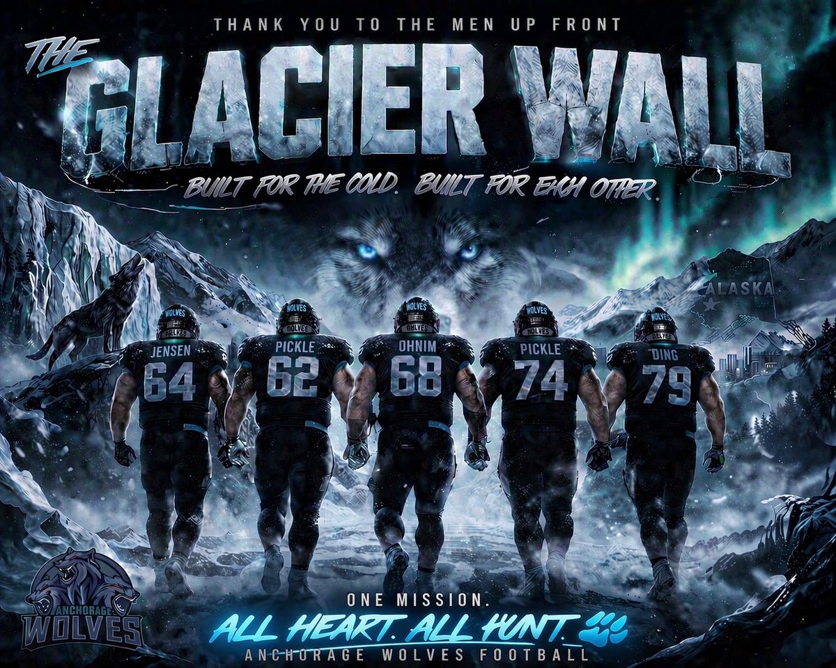 WolvesSFL's tweet photo. No foundation… no success.

The backbone of the pack.

The Glacier Wall

#AnchorageWolves #GlacierWall #OnTheHunt https://t.co/gdLx82OSqC