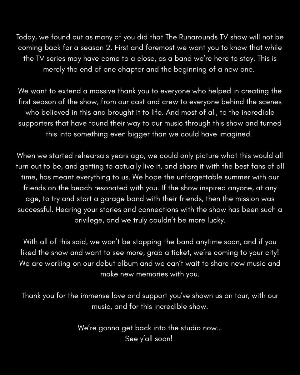 The Runarounds tweet media