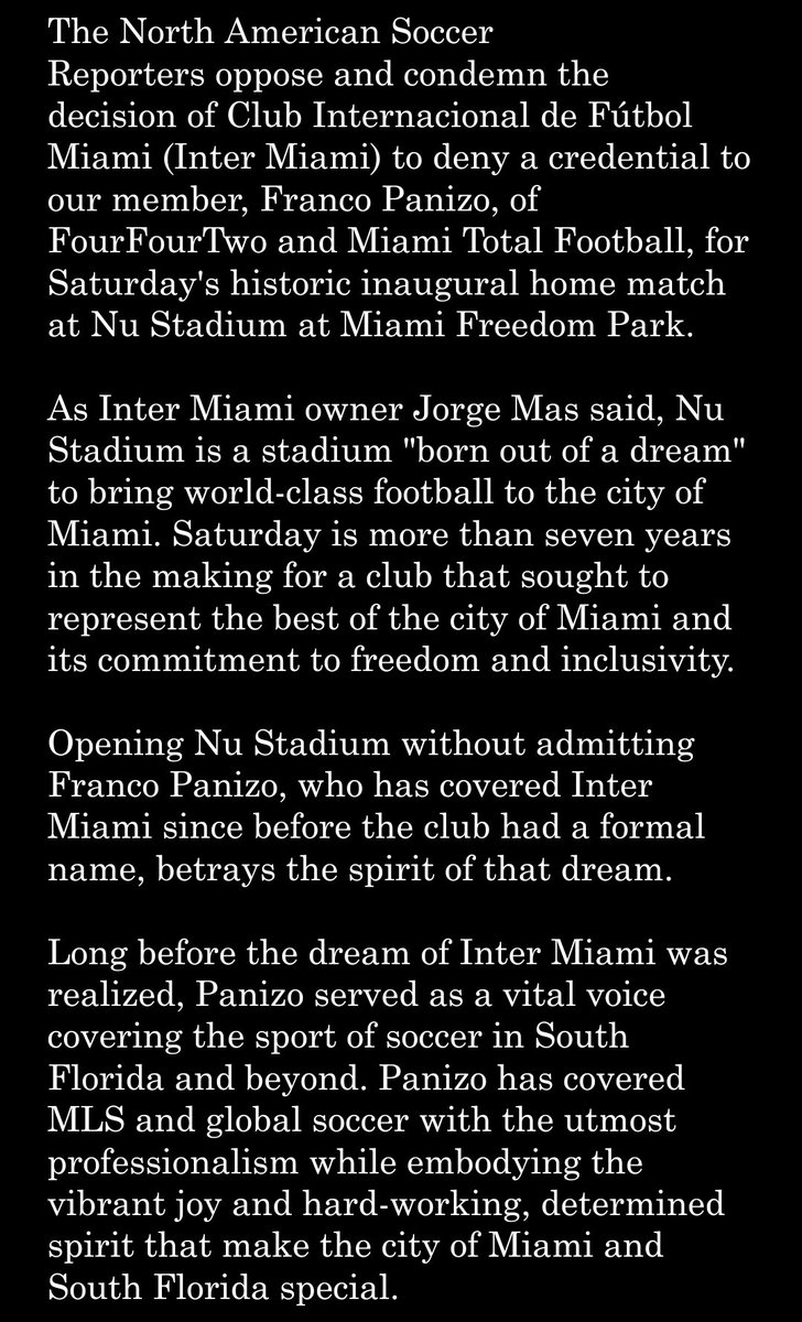 North American Soccer Reporters (NASR) tweet media