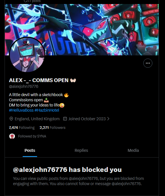 pinksartdump's tweet photo. comms open huh? ok go ahead and recreate my art then buddy.....heads up this person is stealing art from many people 2k followers smh https://t.co/HYlgchLI1z