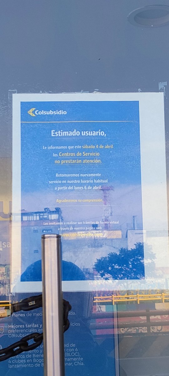 NandezPul's tweet photo. @Colsubsidio_Ofi ¿Para que ofrecer citas en sus centros de servicio, si no habrá atención ese día? Dejen cerrado el sistema web de citas, así como colocan un "aviso" dejen un banner o informen a los usuarios que ya teníamos cita. https://t.co/UFbJWzFYpL