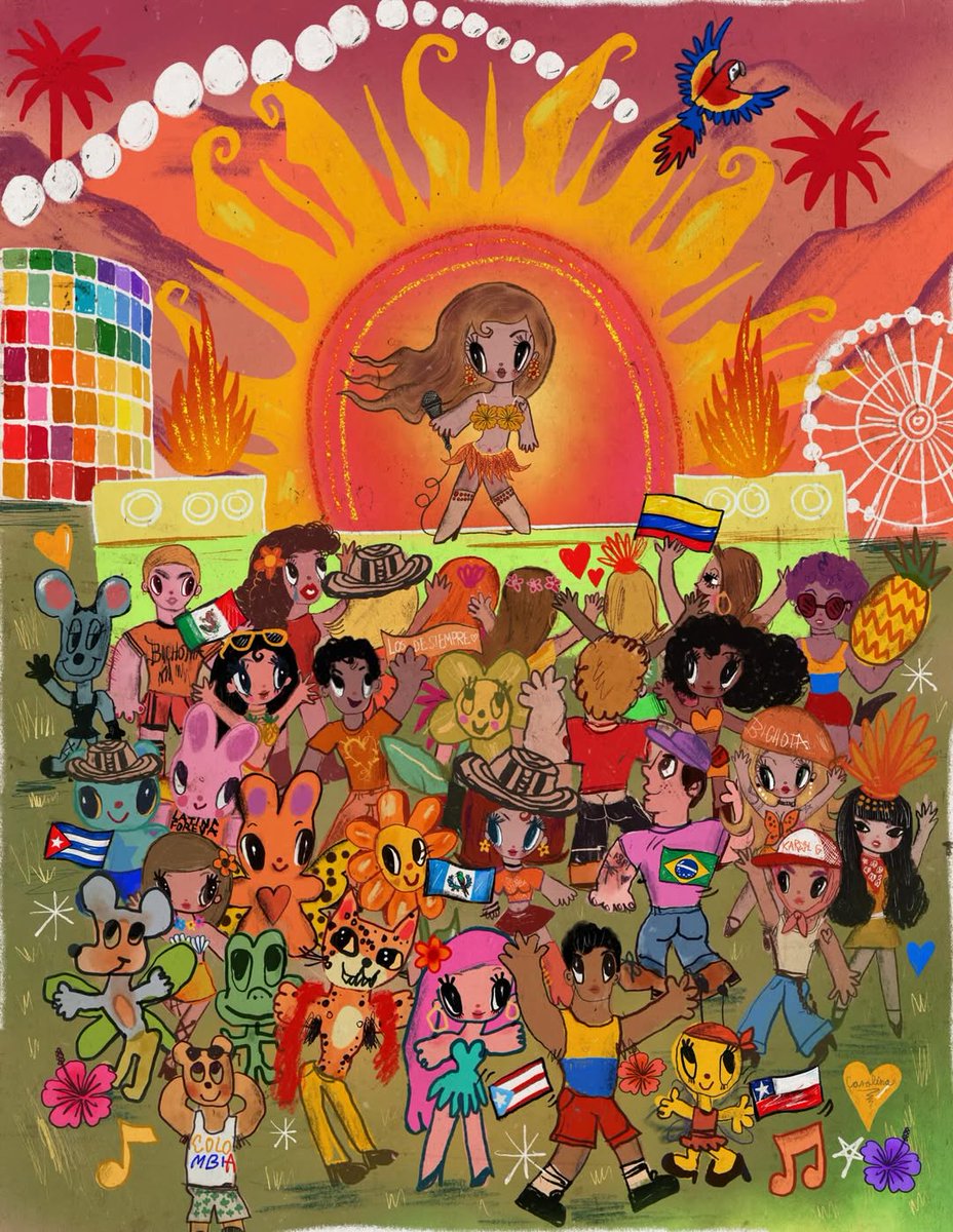 Humberto Cruz (iscreamcolour) via IG for Karol G's #Tropicoachella:

“It hasn’t happened yet… but it already feels legendary 🧡 This is how I imagine that moment, the energy, the look…” 👀

— 🦜☀️🌎🍍🇨🇴🌺🔥❤️‍🔥🧡 #KAROLCHELLA