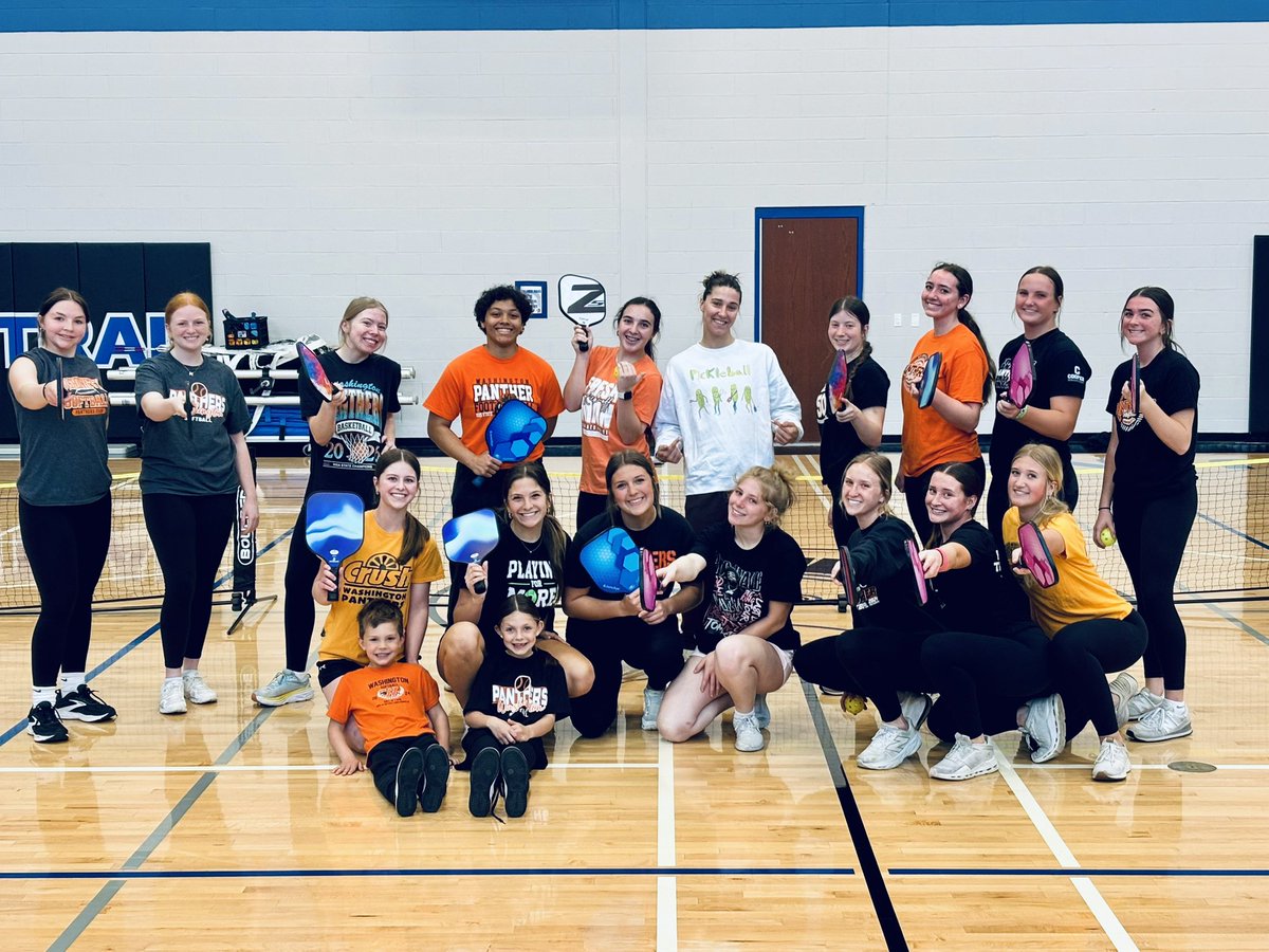 WCHS_308sball's tweet photo. Weather may not have been the best, but we made the most of Spring Break 2026!

🥎Games in a dome and on turf
🧡Team Bonding
🥒🏓Pickleball
🐾Seeing multiple alumni play at the college level who played close to home https://t.co/i1bRI4OzVj