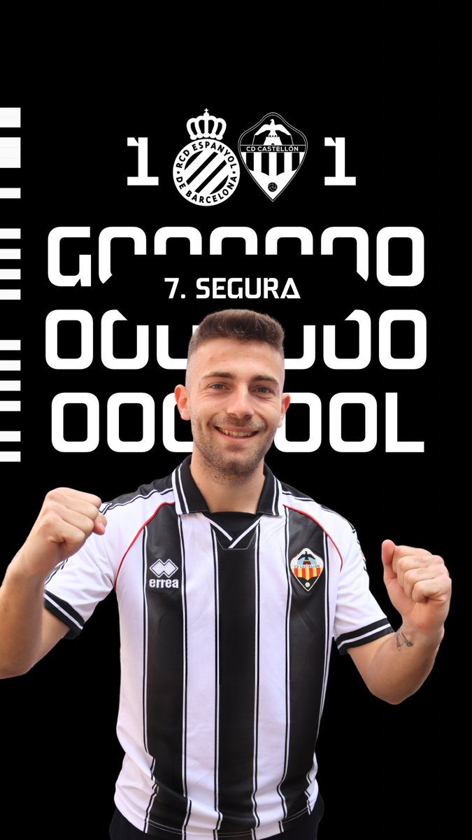 CDCS_Academy's tweet photo. 43' (1-1) GOOOOOOOL GOOOOOOOL GOOOOOOOL DE SEGURAAAAAAAA

NO FALLA LA PENA MÁXIMA EL 7, QUE EMPATA EL PARTIDO

#EspanyolBCastellónB 
#PPO👂 https://t.co/EUityjxfp4