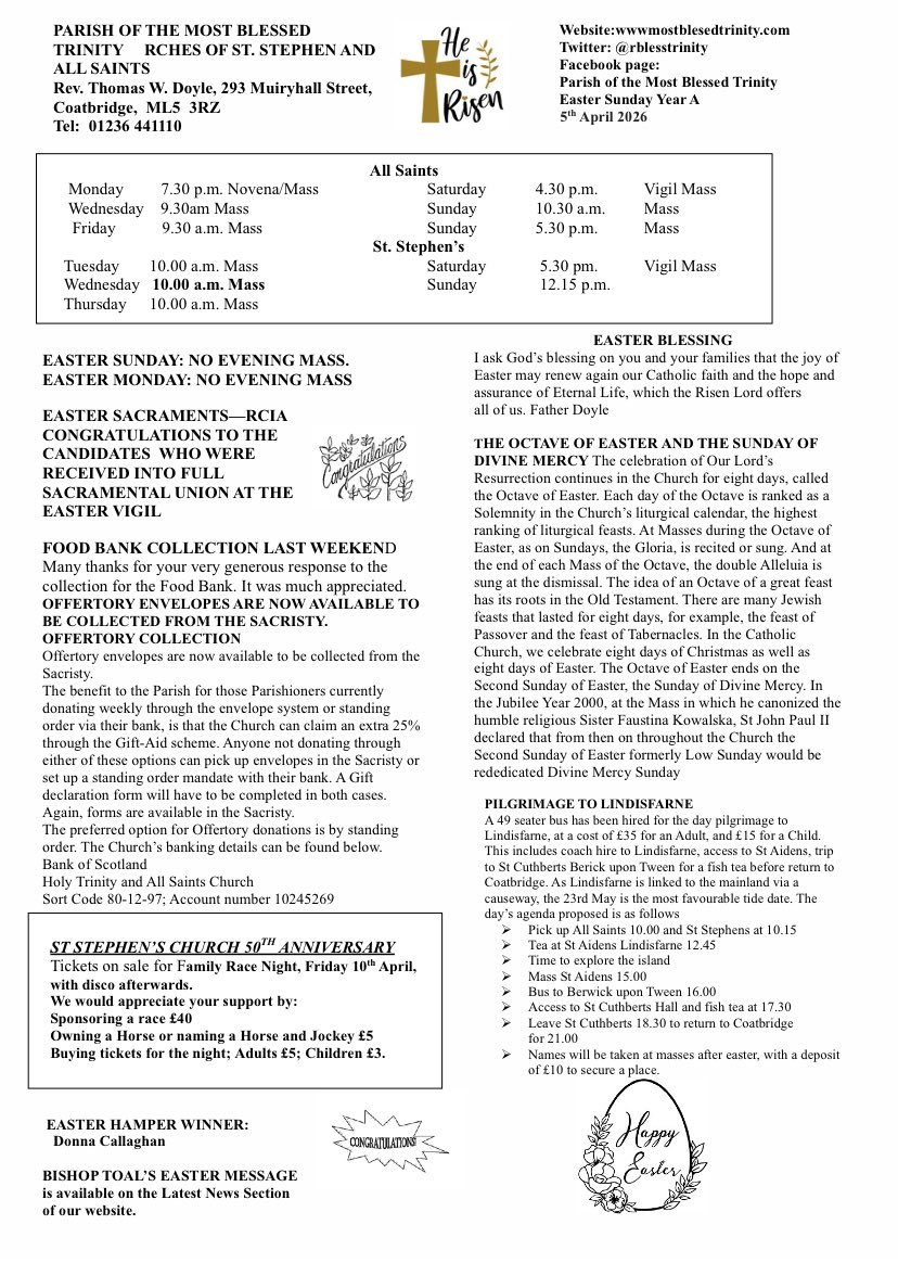 Parish of the Most Blessed Trinity - Coatbridge tweet media