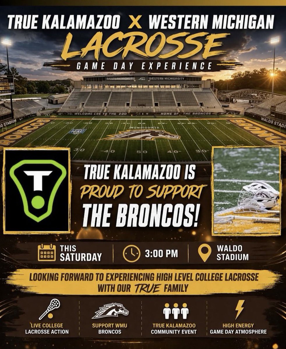 WmuLacrosse's tweet photo. Senior Day. 
Community Involvement. 
This is what it’s all about. 
3:00 PM | vs Miami OH | Waldo Stadium
- 
Stream on your YouTube: https://t.co/Ik3oQ3oSwH
#GoBroncos @MCLA @UMLClax https://t.co/wD956Degls