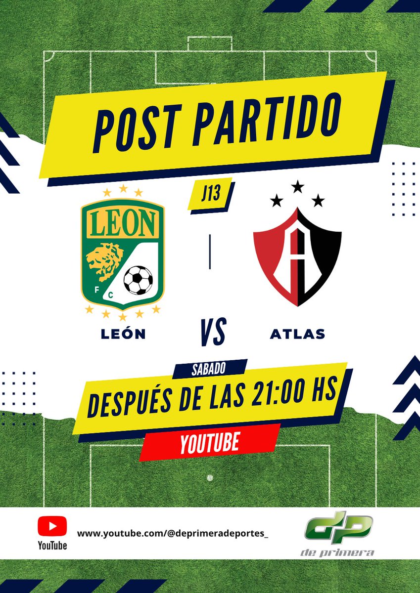 deprimeramx's tweet photo. ¡EL MEJOR POST PARTIDO ESTÁ AQUÍ!
Te esperamos esta noche en YOUTUBE, al término del encuentro #León-Atlas, con el análisis más completo.
🎙️ @luismideportes
🎙️ @ELpplotudo
https://t.co/8kFTRNxGgM
#LEOvsATS https://t.co/XEkFZgcMtC