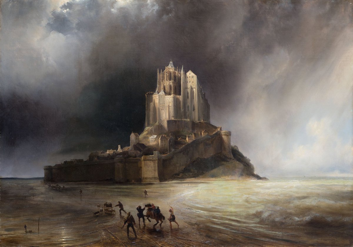 Mont Saint-Michel during a storm

- Theodore Gudin
