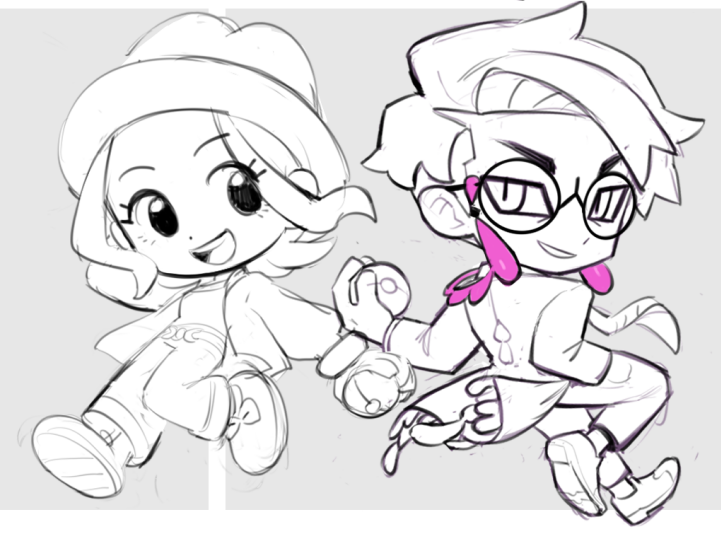 had to scrap this corbeau because i think most people would want to see the front of the character </3 I wanted him to sort of match with Harmony but maybe I'll turn it into a free sticker or smth idk