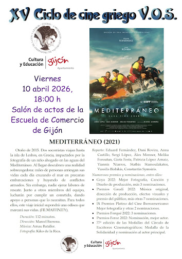 📣XV ciclo de cine griego VOSE: En esta ocasión nuestra tercera película 🎬no es griega 🇬🇷, sino española, pero fácilmente entenderéis por qué la hemos elegido. ¡Nos vemos en el cine! 🍿Toda la información, en este enlace de nuestro clásico blog: 🏛️ 
blogcefiro.blogspot.com/2026/04/tercer…