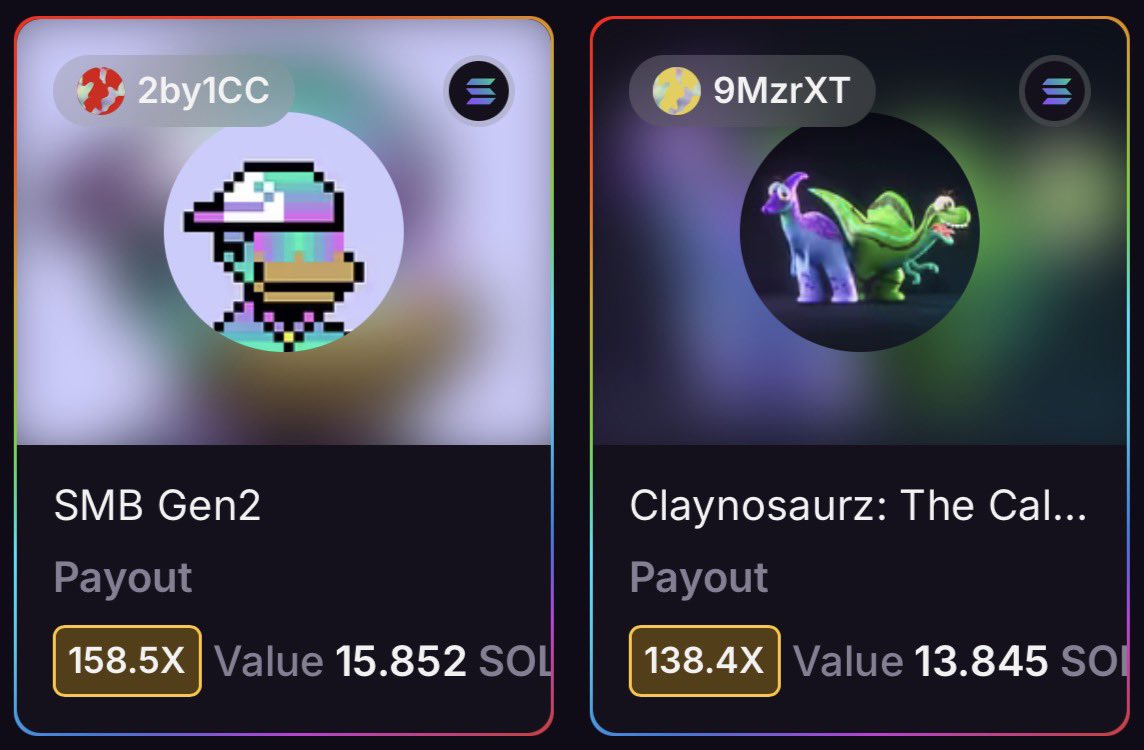 MagicEdenComm's tweet photo. gME 🪄 

Lucky Buys are HOT right now..

@SolanaMBS &amp; @Claynosaurz https://t.co/MAiwkZ13vH