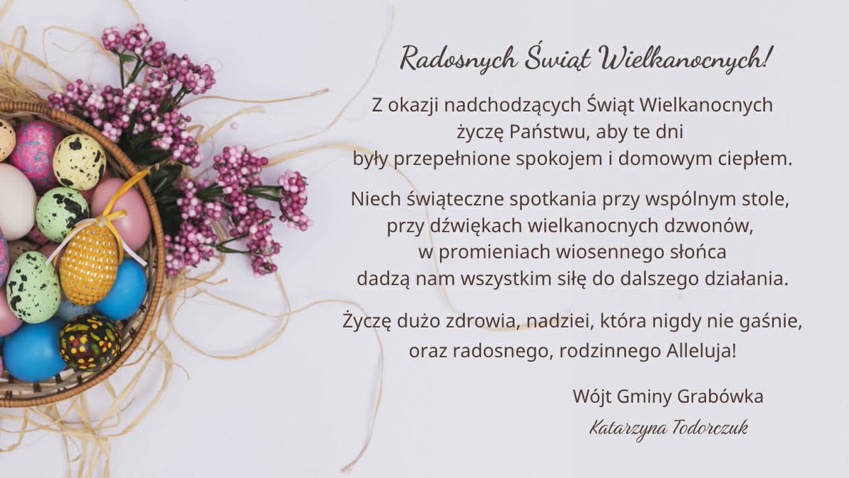 k_todorczuk's tweet photo. Radosnych Świąt Wielkanocnych https://t.co/NFRsIZTEyq