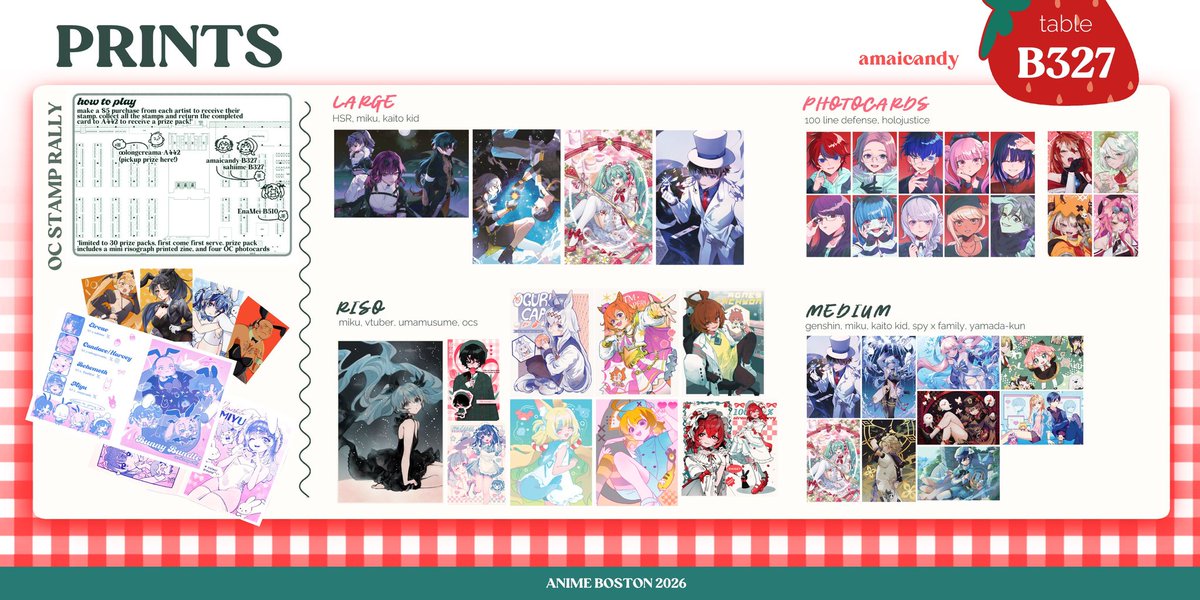 _amaicandy's tweet photo. POSTING EVERYTHING LATE 😭 but @sahiime and I are at Anime Boston table B327 this weekend! Come stop byyy https://t.co/WoggAZPelP