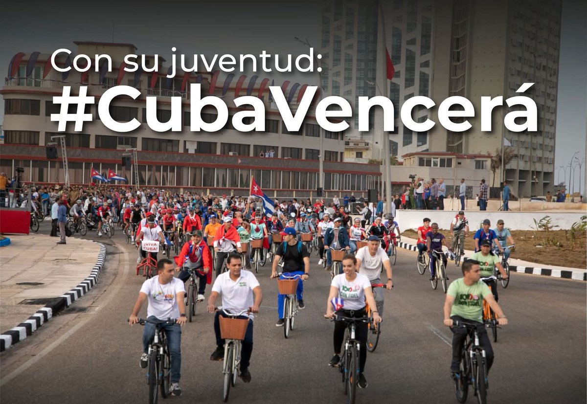 En el 64 aniversario de la creación de la UJC, muchas felicidades.Esta es una juventud de Patria o Muerte.#SanctiSpíritusEnMarcha #CubaEstáFirme <a href="/AlexisLorente74/">Alexis Lorente Jiménez</a> <a href="/DeivyPrezMartn1/">Deivy Pérez Martín</a> <a href="/DiazCanelB/">Miguel Díaz-Canel Bermúdez</a> <a href="/SanctiSpiritus1/">Gobierno Provincial #SanctiSpíritus</a>