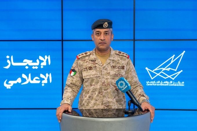 وزارة الدفاع الكويتية: التعامل مع 7 صواريخ باليستية وصاروخين جوالين و26 طائرة مسيَّرة خلال 24 ساعة