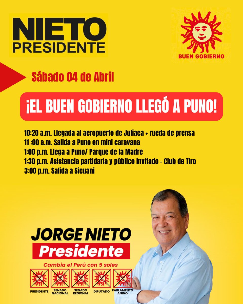 Partido del Buen Gobierno tweet media