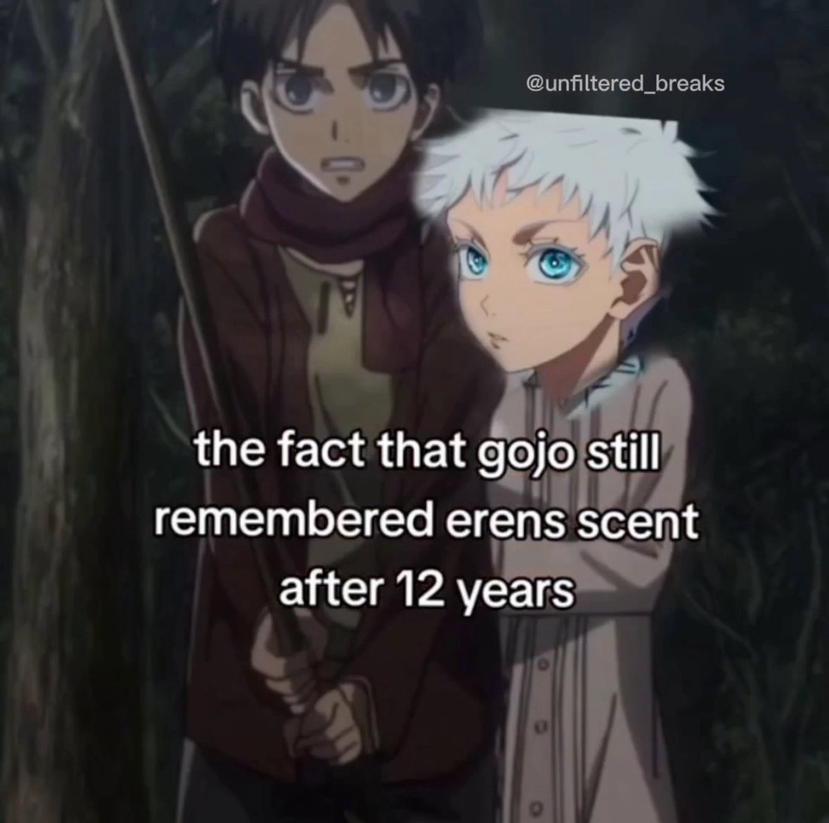 dollf4ngs's tweet image. eren and gojo IS A SHIP TO ME #IDONTCARE #IWASTHERE