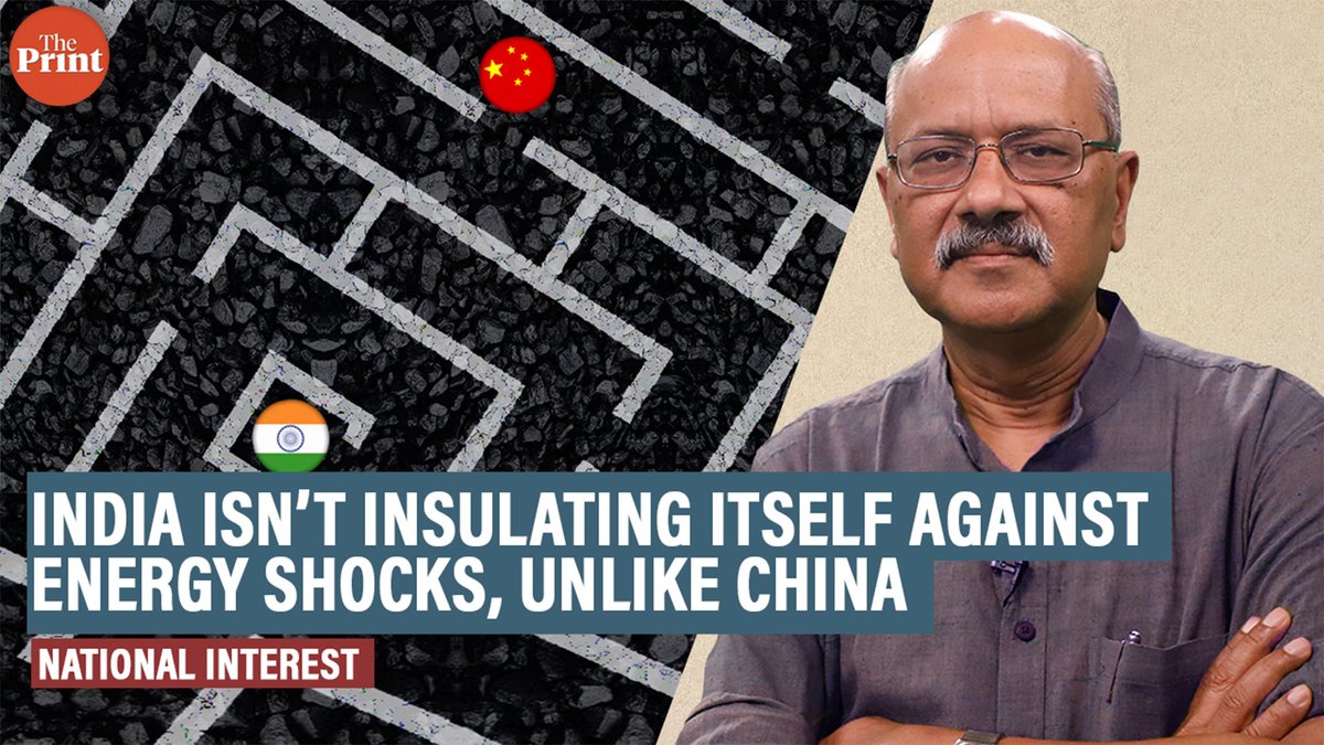 ThePrintIndia's tweet image. China insulated itself against energy shocks with coal gas. India didn’t, we can’t move from words to action. 
Watch @ShekharGupta’s #NationalInterest on camera:

youtu.be/QYyFuBKS2PY