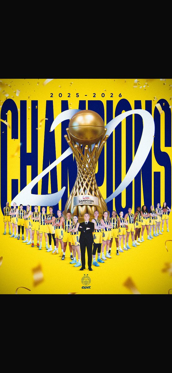 HALKBANK KADINLAR BASKETBOL SÜPER LİGİ'NDE NAMAĞLUP ŞAMPİYON FENERBAHÇE OPET! 💛💙🏆

#PotanınKraliçeleri