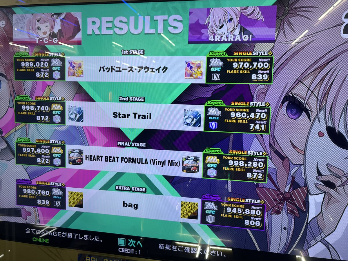 4raragi_DDR's tweet photo. #DDRer
TCGさんとデュオ8クレ!
圧倒的な精度の安定感………
TRIP MACHINE CLIMAX鬼FCは
嬉しかった🔥🔥🔥 https://t.co/kWmTXUOuOW