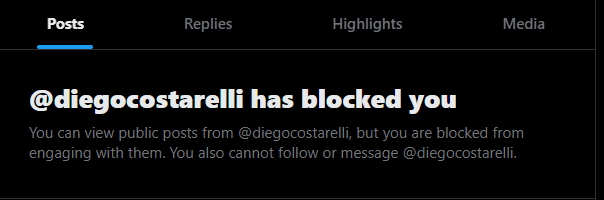 Darksogni's tweet photo. me alegra poder decir que el tragador de leche @diegocostarelli me a bloqueado 🫡 https://t.co/MmxtRXOd6u