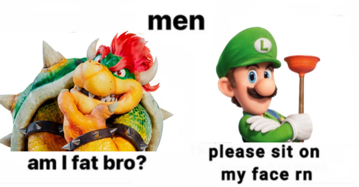 KryisBIS's tweet photo. A interação menos gay entre Bowser e Luigi no Super Mario Galaxy Movie: https://t.co/FC8Ft8gbqz