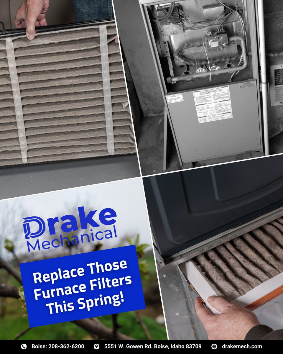 DrakeMechanical's tweet image. Replace your furnace filter today! We've got countless sizes available on our website.

hubs.ly/Q047nS7D0

And call us at Boise: 208-362-6200

#HVACtech #coupons #plumbing #heating #airconditioning #plumbingsolutions #piperepair