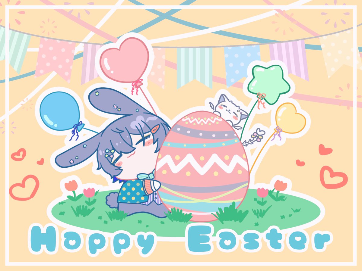 #ドロウイング
※うさぎ耳
◌𓈒𓐍  ℍ𝕒𝕡𝕡𝕪 𝔼𝕒𝕤𝕥𝕖𝕣𓈒𓏸◌݁Ი𐑼⋆