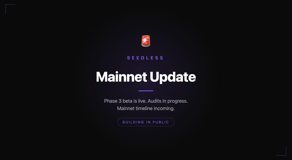 i've been building seedless for months, a solana wallet that kills seed phrases entirely 

you sign in with your fingerprint or face id, no keys, no recovery phrases, no 12 words written on paper. just native biometrics! 

the problem is simple. seed phrases are the #1 reason