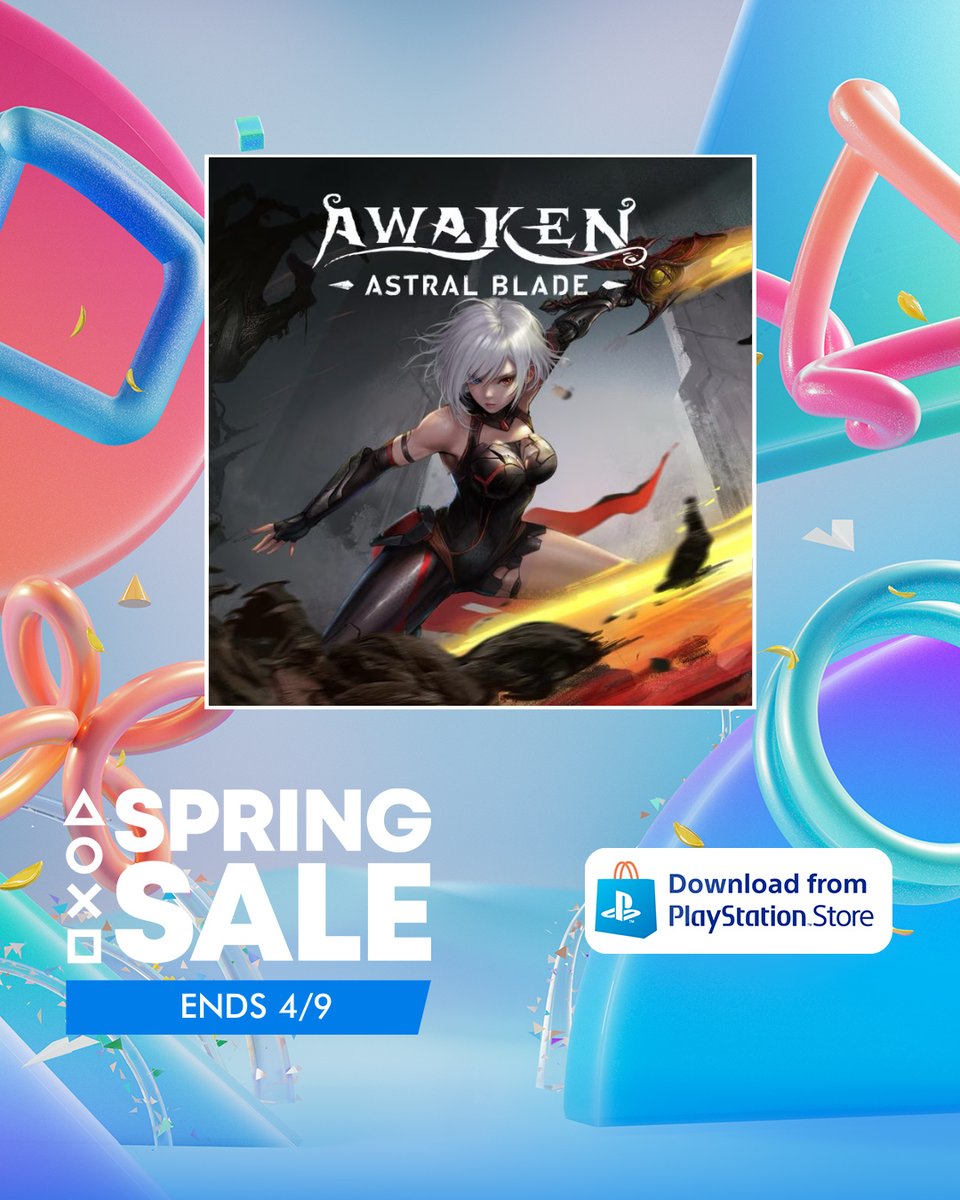 ESDigital_Games's tweet image. spring cleaning 🌸

cleaning your sword in AWAKEN - Astral Blade up to 50% off during PlayStation's Spring Sale

🔗 store.playstation.com/en-us/concept/…

#PlayStation | #SpringSale