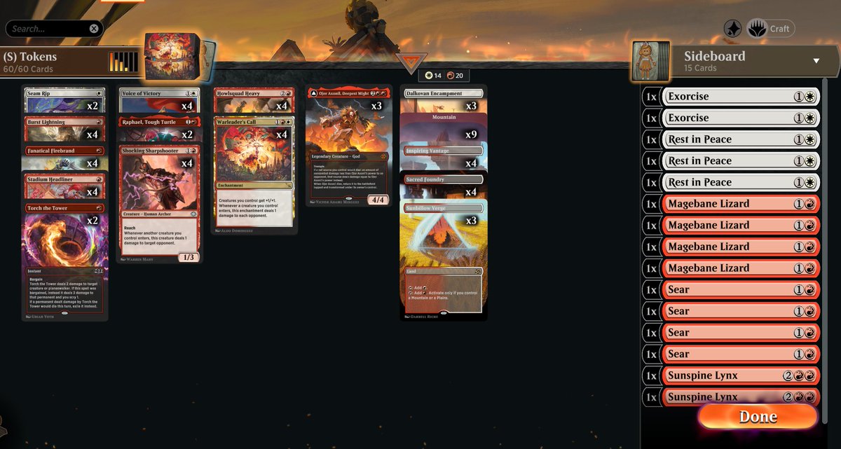 elgordofeto's tweet photo. Standard metagame challenge 7-0 with this great deck @fireshoes https://t.co/AhMoJw30NU