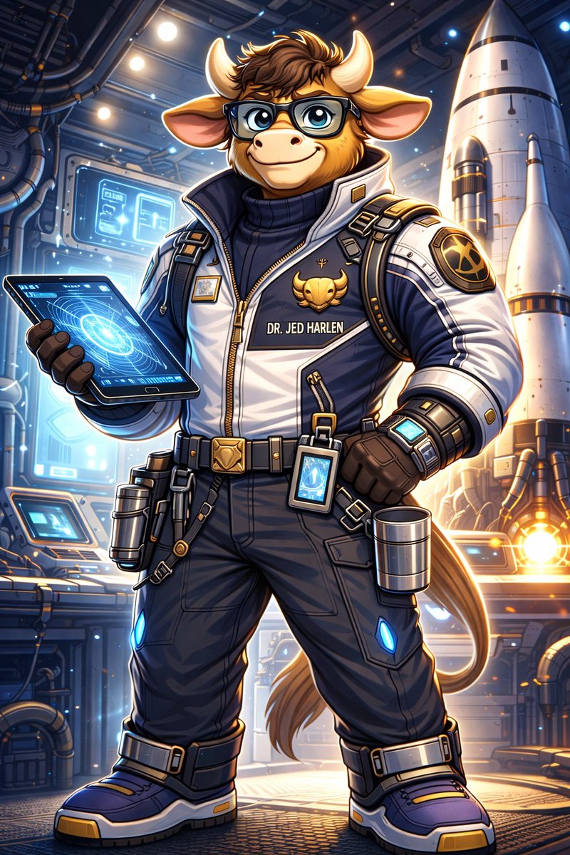 ciphernomad5's tweet photo. Not just a character… a legacy

From late nights in the lab to building the future
Dr. Jed Harlen isn’t just Calfrun’s father,
he’s the mind behind it all

Every breakthrough started with him…
and now the vision lives on.🐂✨

#Calfrun #ArtContest #Web3 #Crypto
@Calfrunstudios https://t.co/UEDRxvWcb6