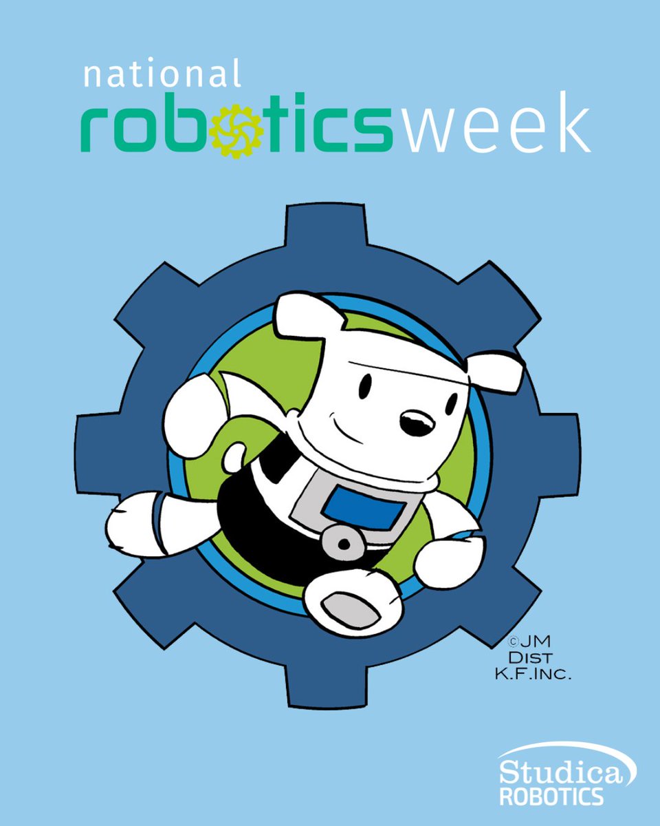Studica's tweet photo. It’s National Robotics Week! 🤖 Celebrating the students who build and code, and all those who guide, teach, and inspire them along the way. #RoboWeek2026 https://t.co/8V4Q8BDKJK