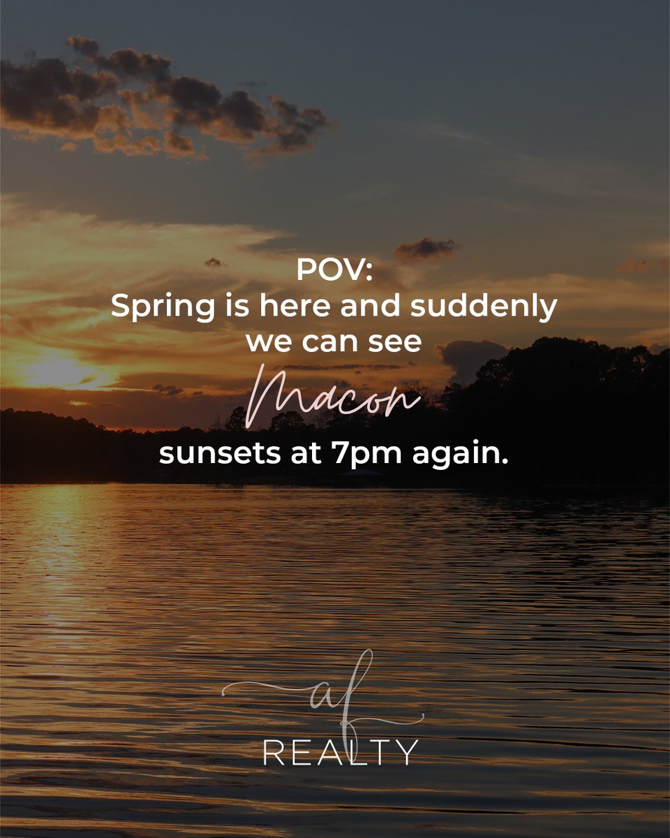AmandaFiebig's tweet photo. Spring is here! Time for fresh starts and new homes. Let’s find your dream home where sunsets await. 🏡✨ Explore here: https://t.co/OysX7ejaQO #MaconGA #MiddleGeorgia #MaconRealEstate #DreamHome #HouseHunting #HomeForSale #MoveToGeorgia #RelocationExpert #AFSellsMidGA https://t.co/h5pJou9ihG