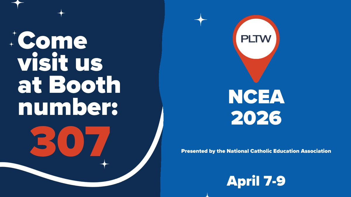 PLTWorg's tweet image. We can't wait to connect at this year's @NCEATALK 2026 conference!

Be sure to stop by the Project Lead The Way booth to learn more about...
🤩 How #STEMeducation improves learning outcomes &amp;amp; student engagement.
🚀 The importance of a fully integrated, vertically aligned, career