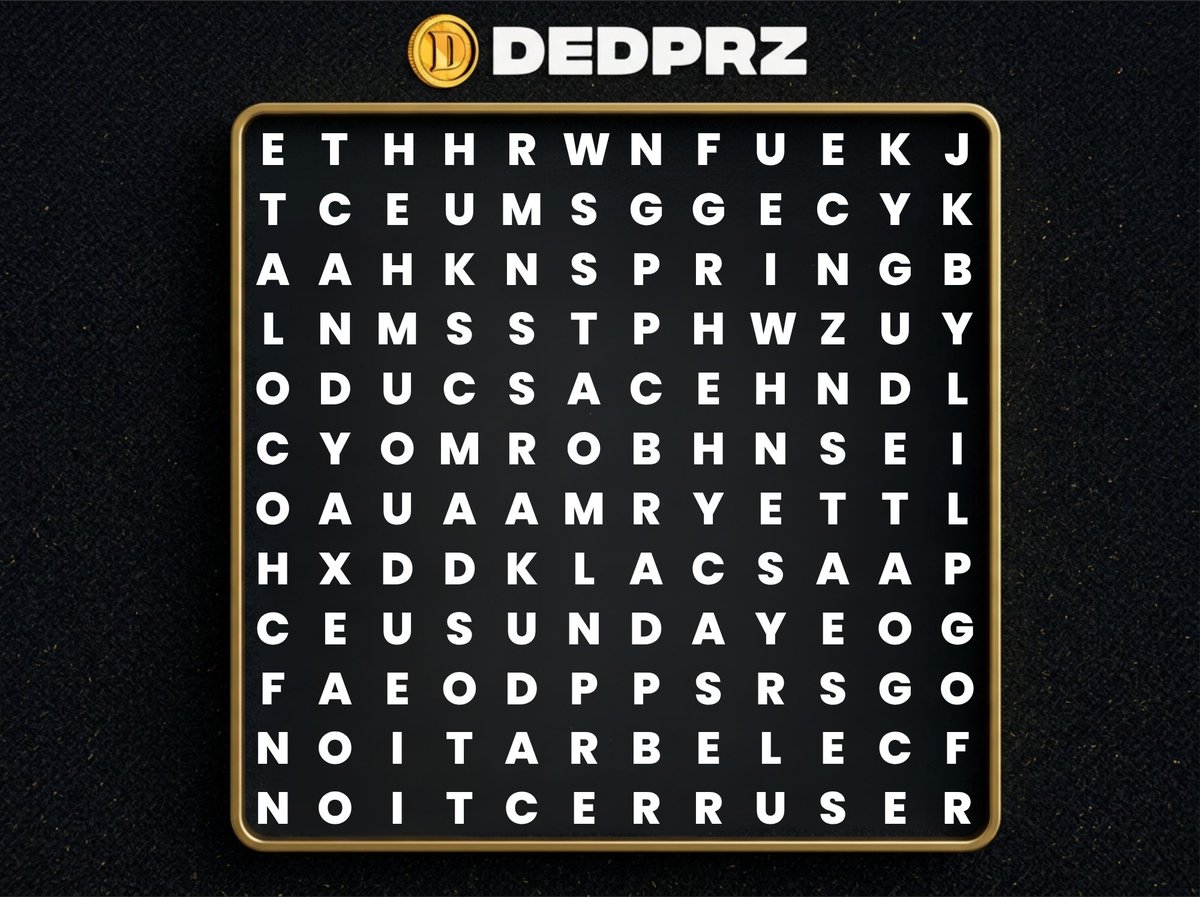 dedprzcom's tweet photo. 🧩 Find the hidden words!

Can you spot them? 👀
👉 Find at least 3 Easter-related words to qualify and win $100 Bonus Balance
⏳ You’ve got 48 hours… GO!

#Giveaway #words
