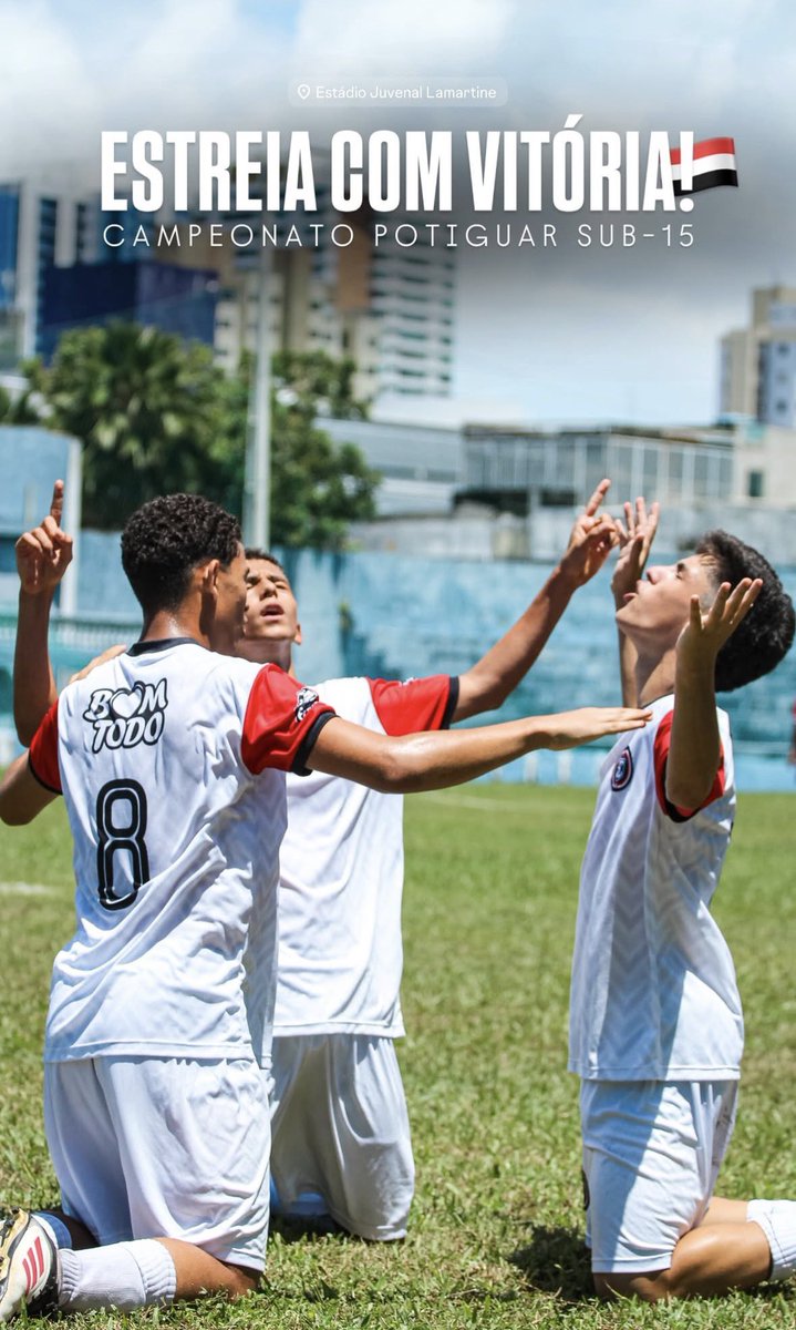 Vitória do <a href="/santacruznatal/">Santa Cruz de Natal</a> diante do América pela estreia do tricolor no Campeonato Potiguar Sub-15