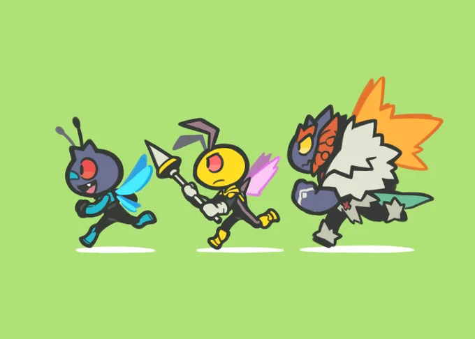 Some of my doodles for the Pokemon Gijinka zine. If you're interested, you can get the zine here: