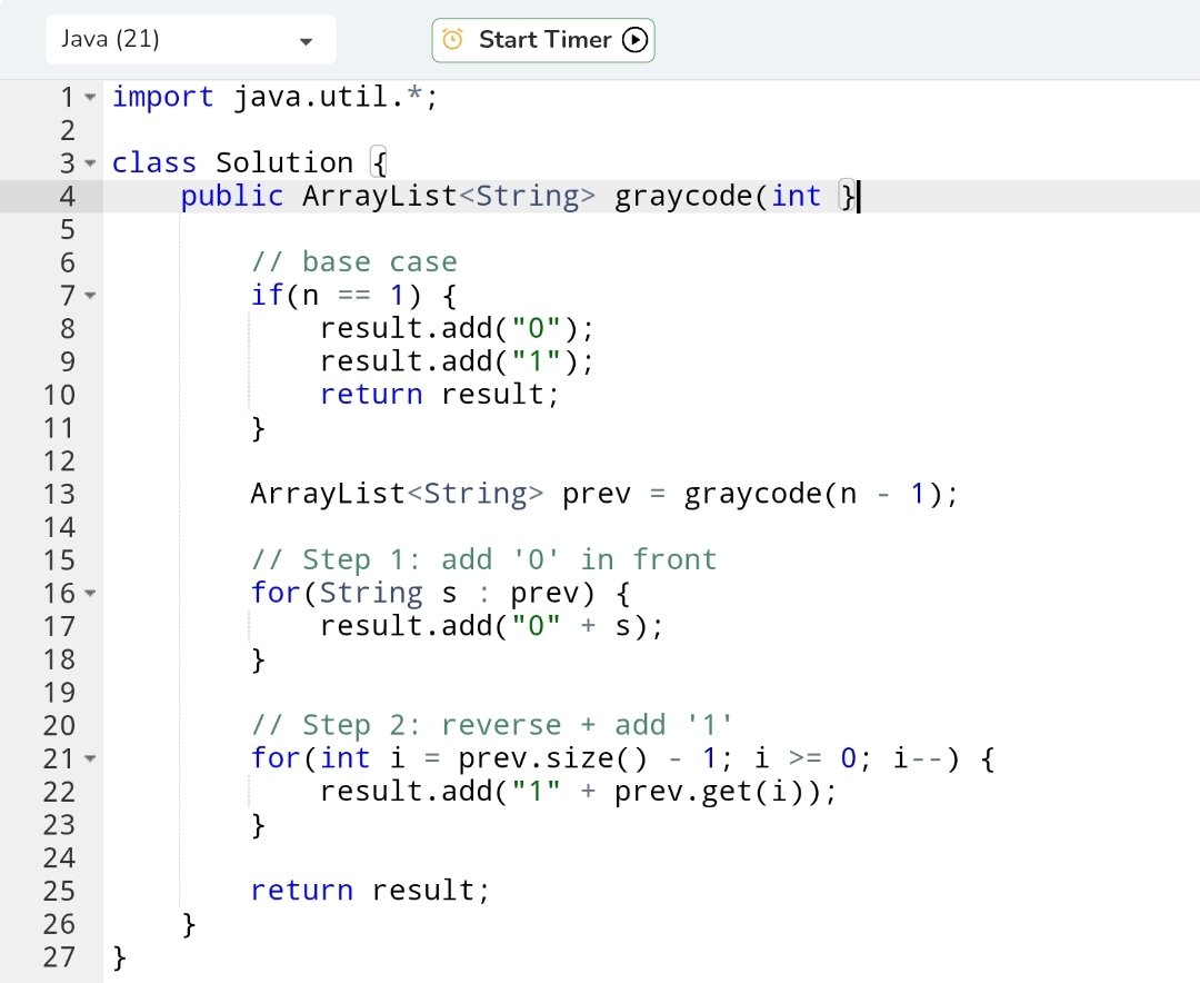 RahulPooj2003's tweet photo. DAY 50 of #geekstreak60 and #npci
The Streak Continues 🎉 

The problem was on recursion, and also used ArrayList to solve this problem.❤️‍🔥🥳

@geeksforgeeks 
@NPCI_NPCI 
#geekstreak2026
#CodingChallenge
#DAY50 https://t.co/zTc2T4pDqi