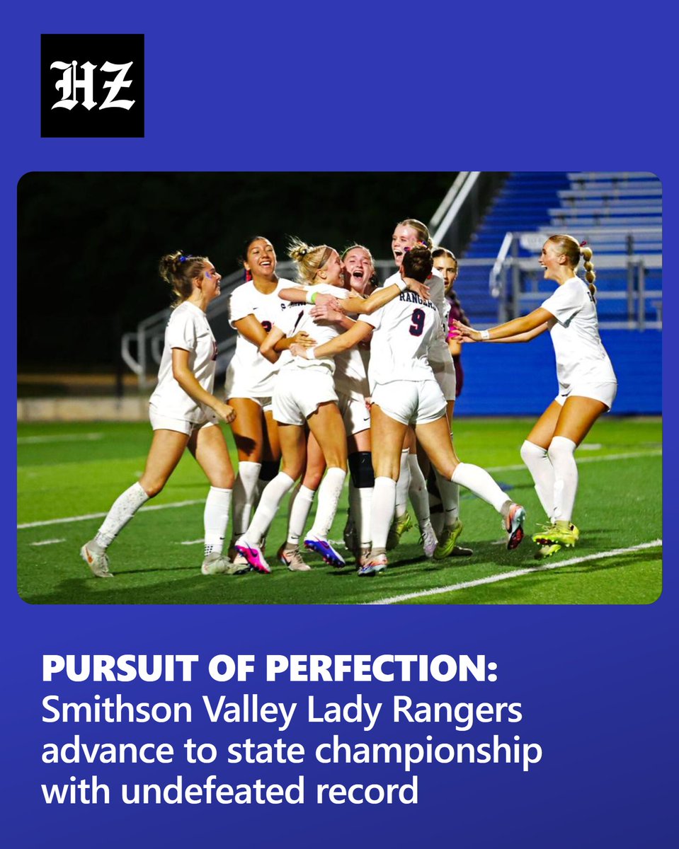 NewBraunfelsHZ's tweet photo. The Smithson Valley High School girls soccer team pursuit of perfection is one match away from reality. https://t.co/IRFkdTFg3T