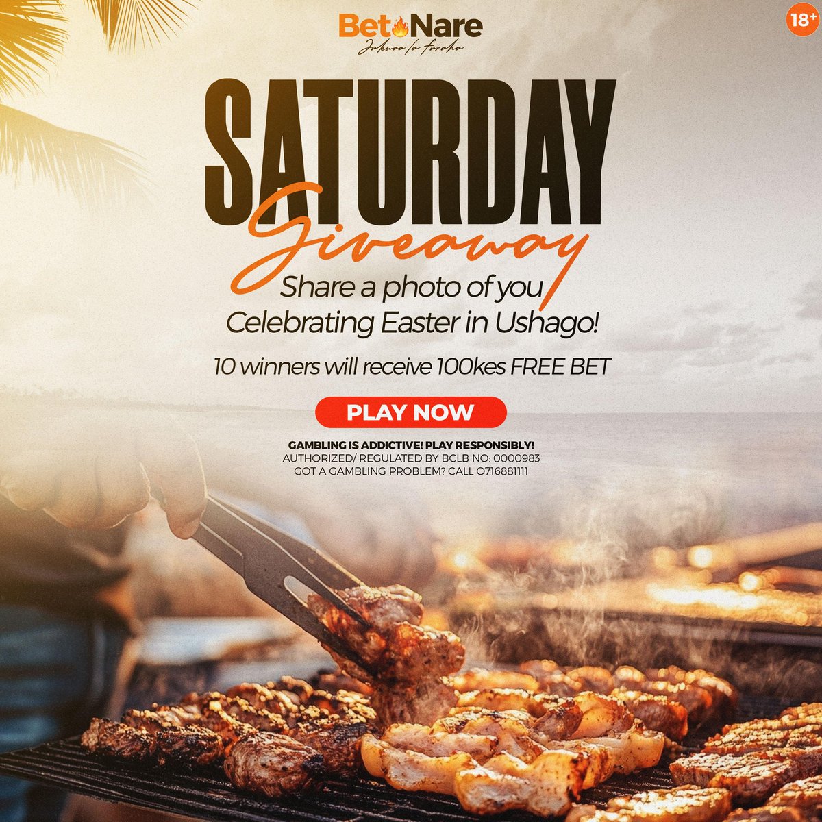 Tuko na Form hapa.

leo tunataka kuspread Love all through!

Share a picture of you and your loved ones sharing this Easter Holiday together.

Top 10 winners will receive a soda ya 200ksh Each.

Changamkia hapo kwa comments. Betnare.com #JukwaaLaFuraha