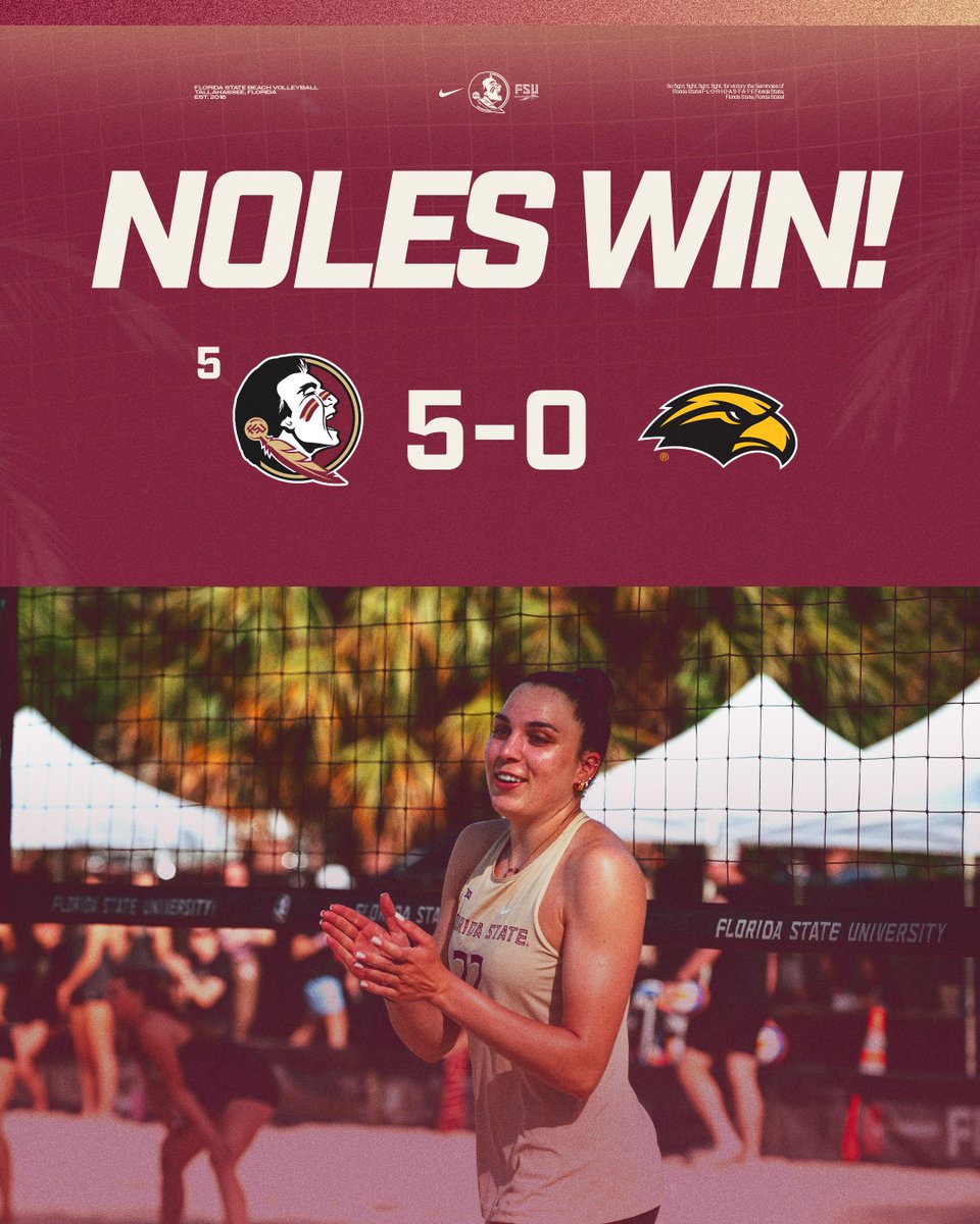 FSU Beach Volleyball tweet media
