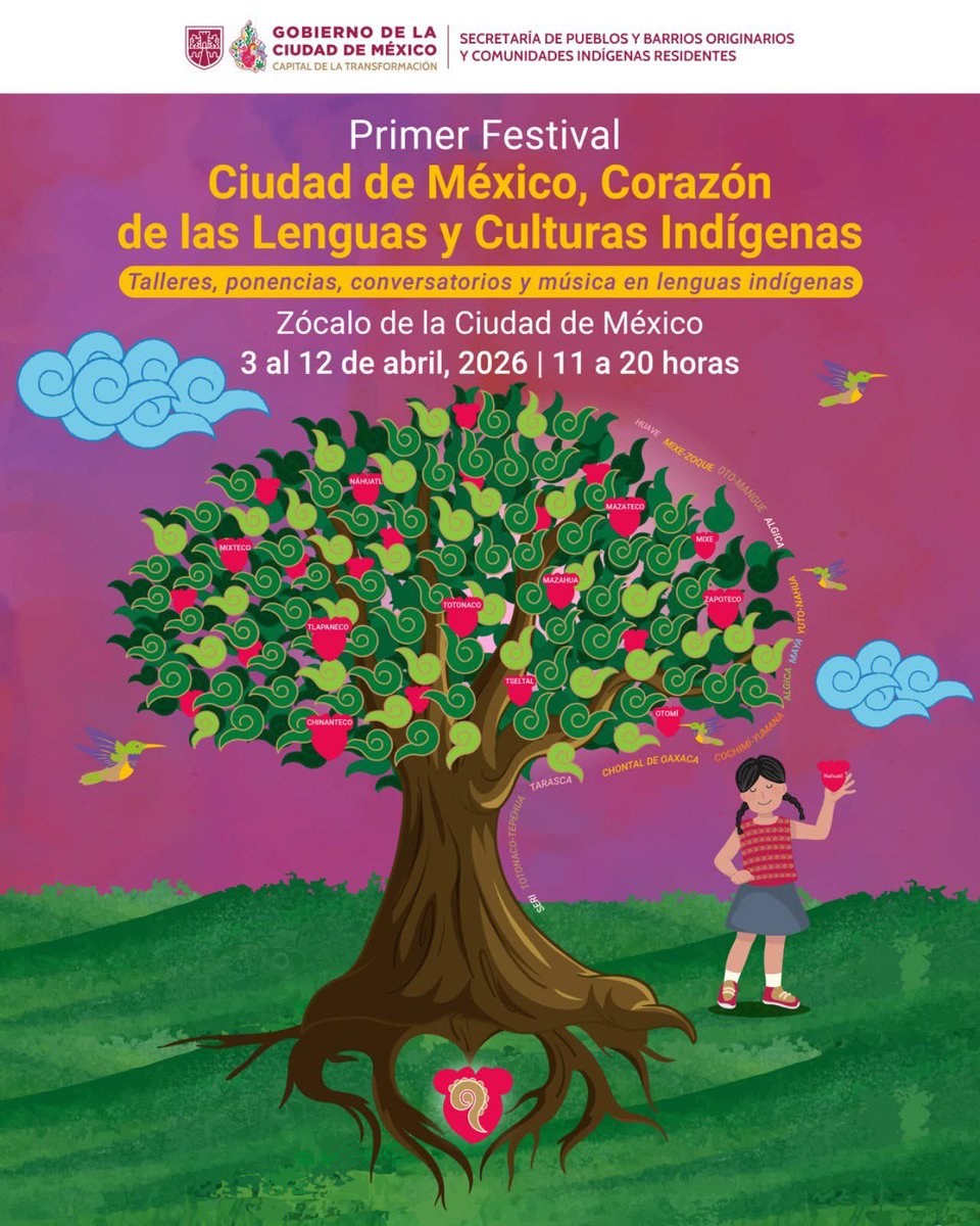 Finalmente se hará realidad la exigencia de las comunidades indígenas de la CDMX, hoy se inaugurará el Primer Festival de la lengua materna en el corazón del país, esperamos la presencia de la jefa de gobierno <a href="/ClaraBrugadaM/">Clara Brugada Molina</a> nuestro reconocimiento al equipo de la <a href="/SEPICDMX/">SEPI CDMX / Pueblos-Barrios-Comunidades Indígenas</a>