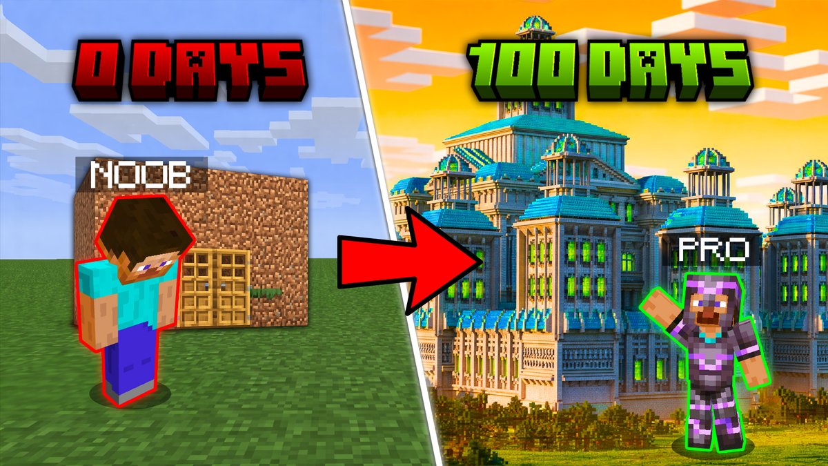 NeoskyStudio's tweet photo. Could you survive 100 days in hardcore Minecraft?!! 😱

Dm US if you need a thumbnail!⬇️
Made By @simoesdavz https://t.co/Cj0lcPkCet