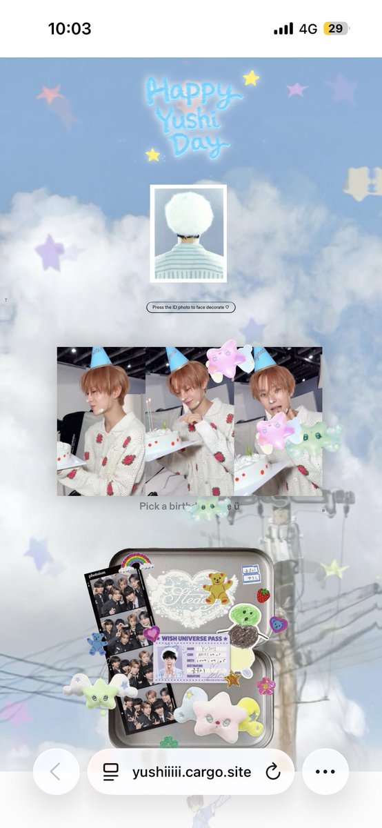 NanaSignal_'s tweet photo. Yushi website❤️

https://t.co/NpXv3Wrz8n

 #HAPPYYUSHIDAY #YUSHI #ユウシ #NCTWISH

#반짝반짝_유우시_생일축하해
#にゃんにゃん_ユウシの_にゃんじょーび
#Twinkle22StarsYUSHI https://t.co/ctZOOah5Z8