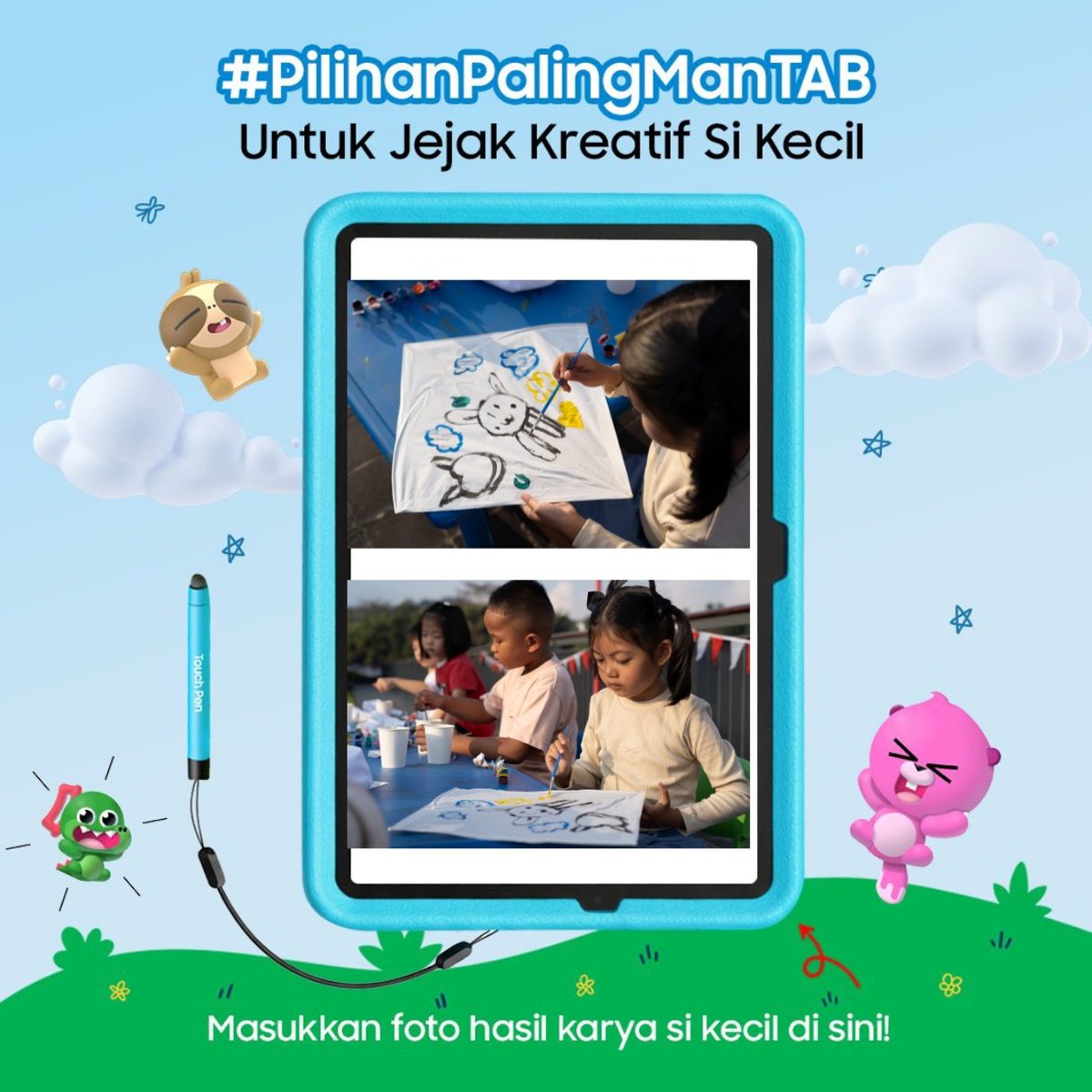 moochaw's tweet photo. @samsungID Ini #jejakkreatifsikecil yang sedang belajar menggambar, gambar apa aja sesuai imajinasi nya walaupun hasilnya kurang jelas justru ini menjadi langkah awal #pilihanpalingmantab untuk bisa pake #galaxytaba11 semoga menjadi semakin kreatif dan imajinatif amin https://t.co/MnFkUlazm8