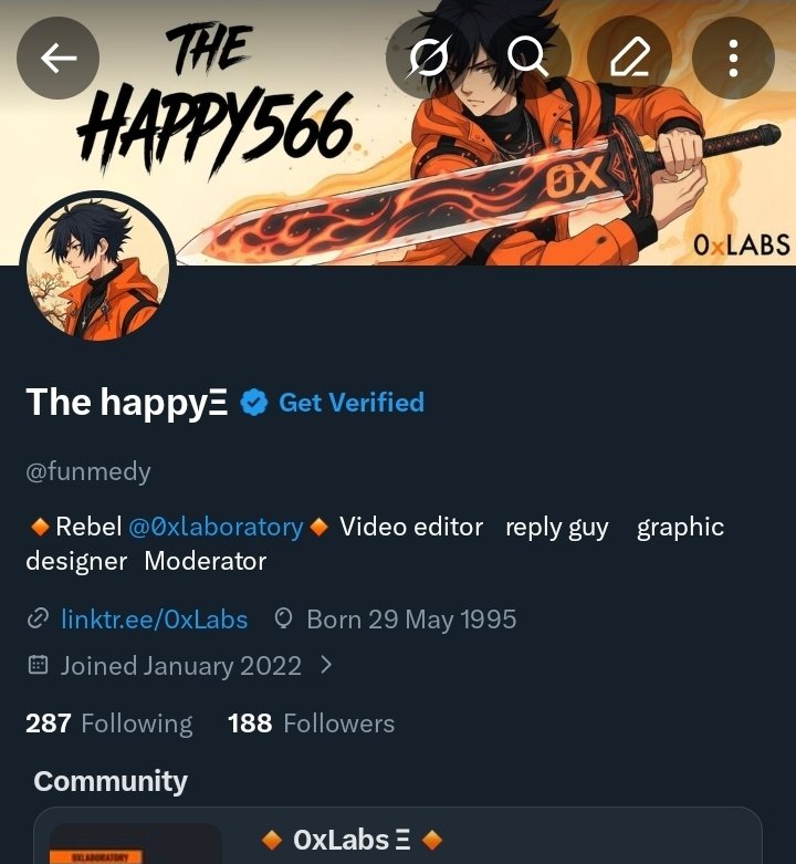 The happyΞ tweet media