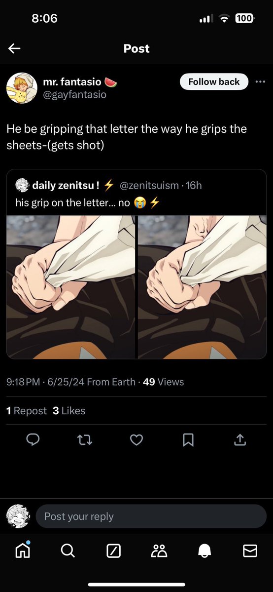 eggster/mel 🇮🇶🐇🌸 ♡’s zenitsu tweet media