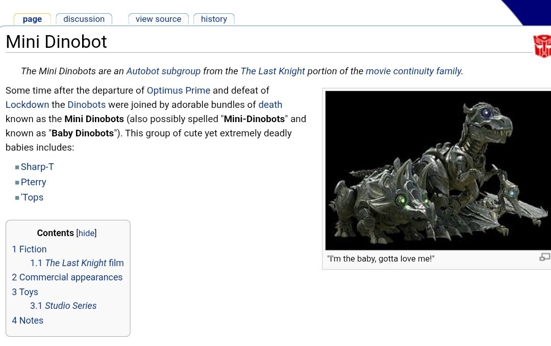 dear tfwiki why are these called the mini dinobots and not the dinotots cmon now